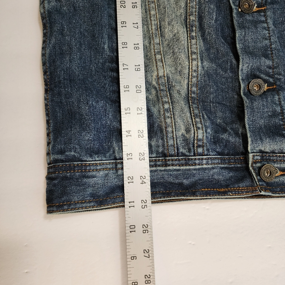 V Six Jeans Denim Patch Jacket - Picture 9 of 10